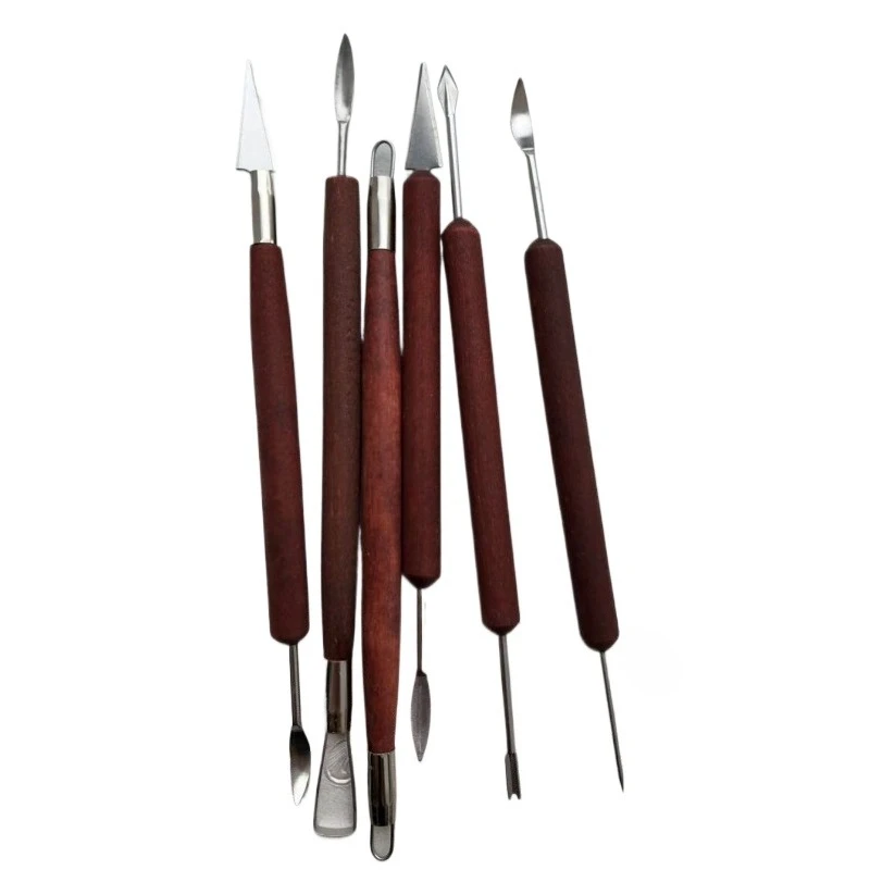 For Car Leather Repair Materials Gadgets 6-piece Paint Tip Elbow Knives