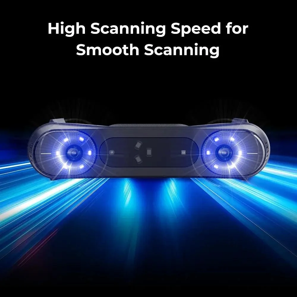 Raptor Pro Metrology‑Grade 3D Scanner 0.02mm Accuracy 22+7 Lasers Aluminum Black USB for Automotive 3D Modelling