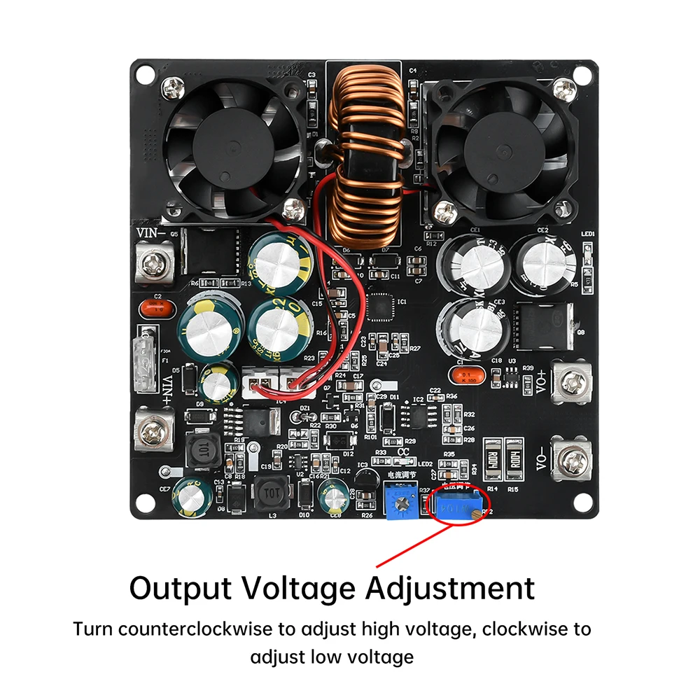 DC 7-70V 20A 600W 700W Hochleistungs-Buck-Boost-Modul DC-DC Step Up/Down-Stromversorgung Einstellbarer Spannungsregler-Lademodul – Detail 9