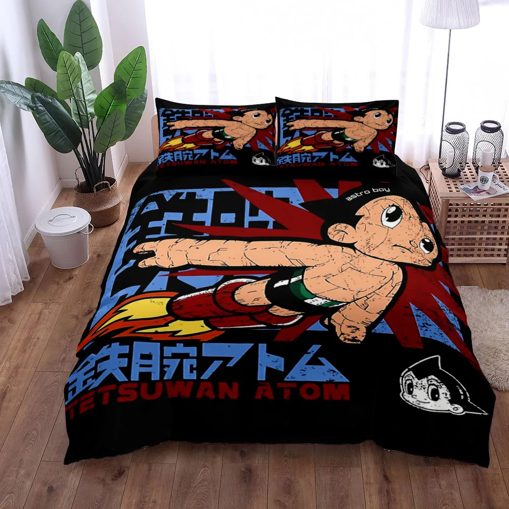 

Astra Boy Retro Duvet Cover Set UK Single Double King US Twin Full Queen Size Bed Linen Set