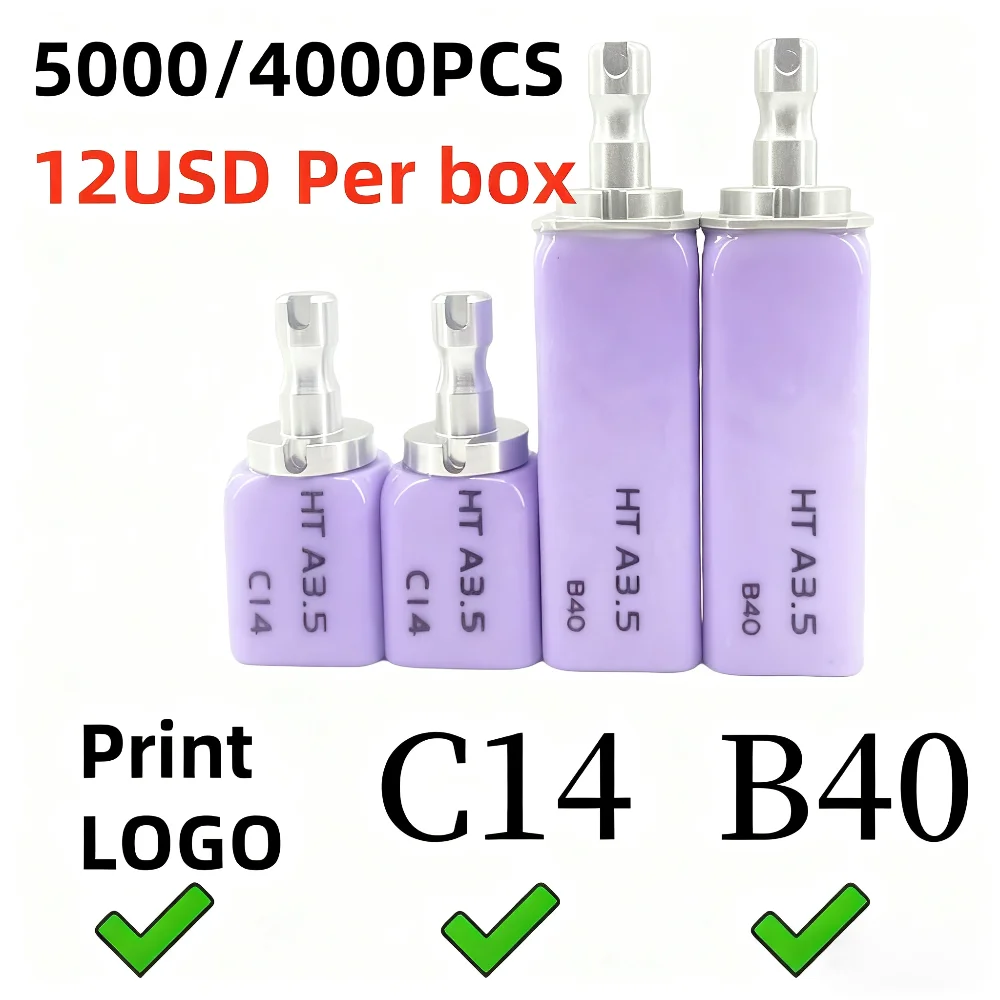 

5000/4000PCS Lithium Disilicate C14 /B40 Glass Ceramic Dental Materials for Veneer/Inlay/Onlay/crown Support logo printing OEM