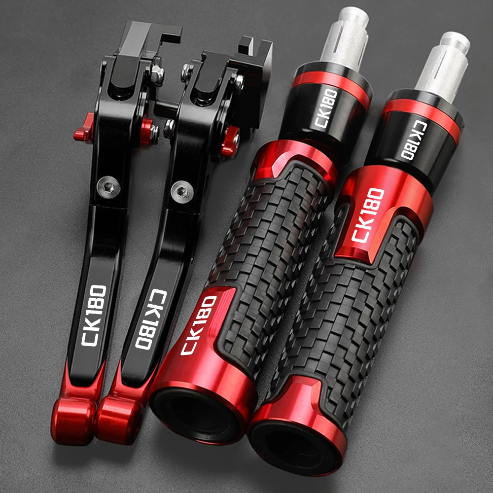 

For KYMCO CK180 CK 180 ALLYEARE Folding Brake Clutch Lever Handbrake Handlebars Grip Handles Hand Grips Motorcycle Accessories