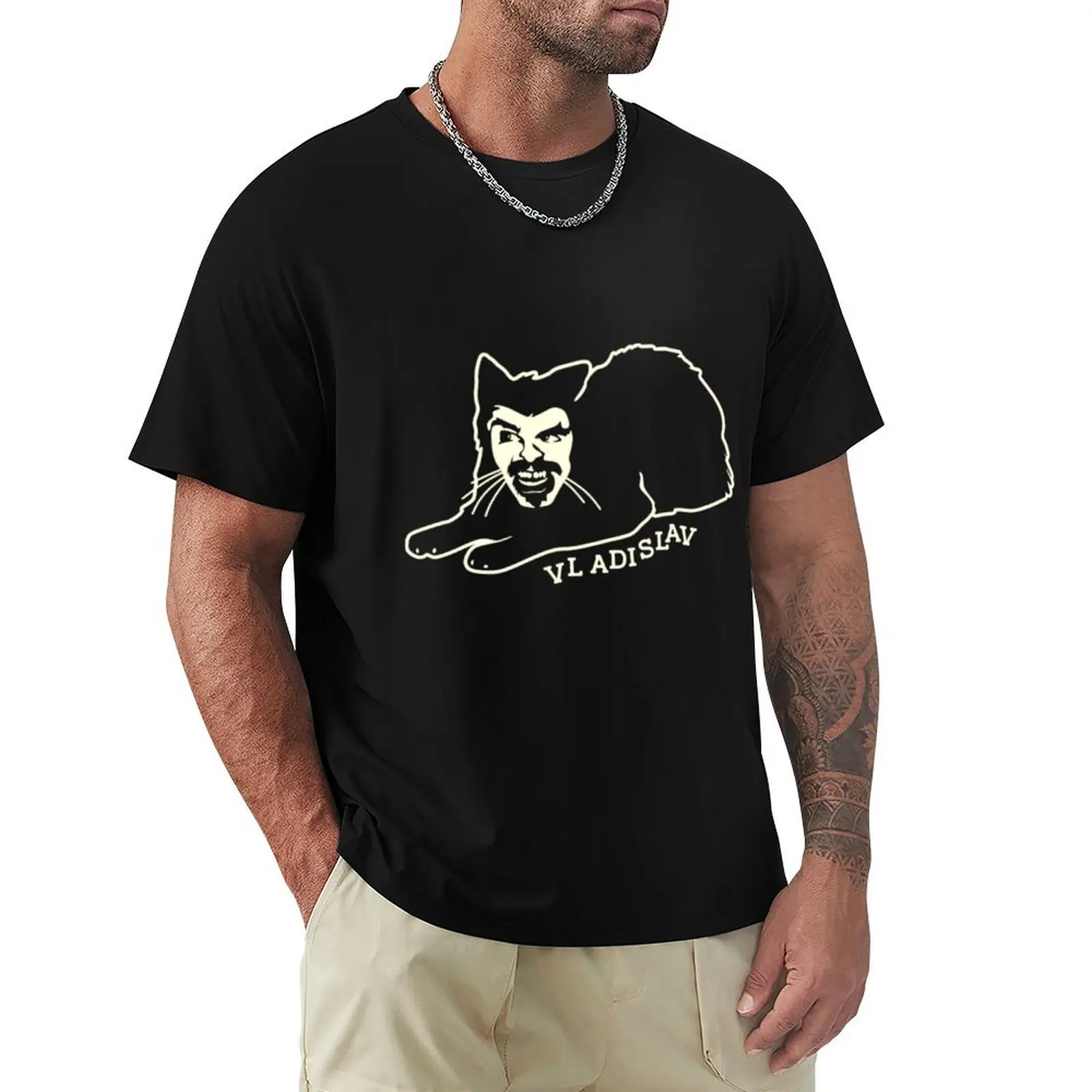 

Vladislav Cat T-Shirt vintage anime shirt customizeds vintage graphic tee for a boy plain black t shirts men