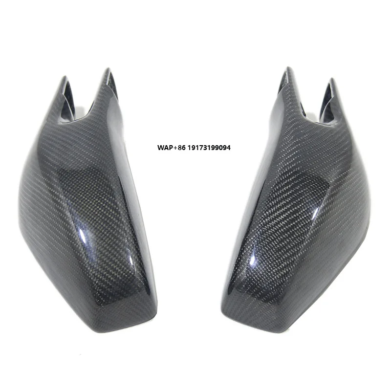 

Pair Replacement Real Carbon Fiber Rear View Wing Mirror Cover Shell Housing Bodykit Fit for F430