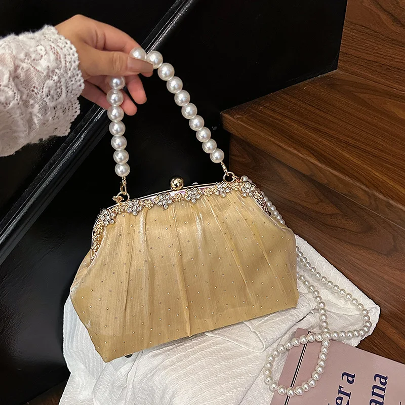 حقيبة يد فاخرة لعام 2025 للنساء، محفظة كتف متعددة الاتجاهات من الجلد الطبيعي، حقيبة حمل بسيطة للعمل والاستخدام اليومي