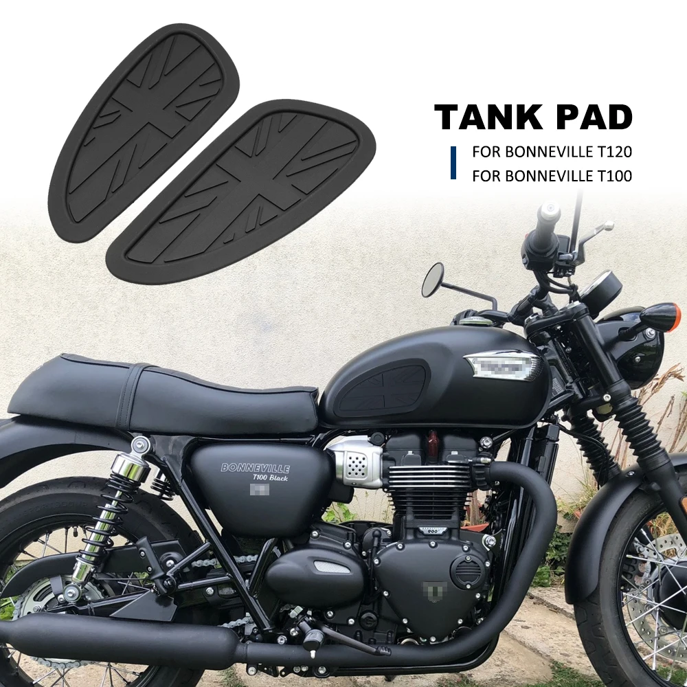 Universal Motorcycle Fuel Tank Sticker Protector Sheath Knee Tank Pad Grip Decal For Triumph T120 T100