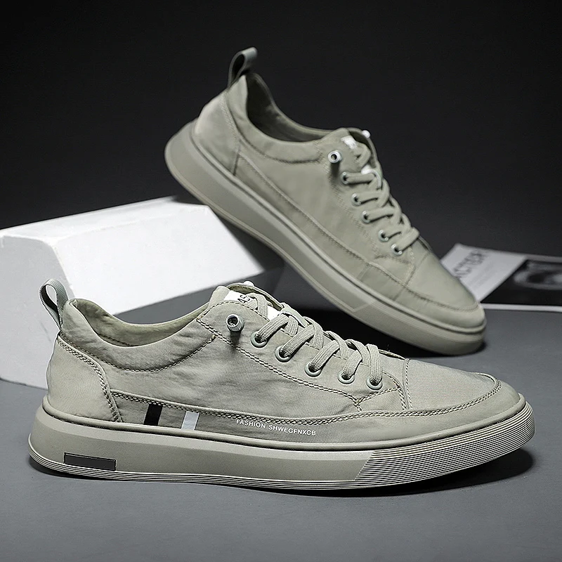 

Мужская парусиновая рабочая обувь без шнуровки, дышащая летняя повседневная спортивная обувь на плоской подошве, износостойкая резиновая подошва, Zapatillas Hombre