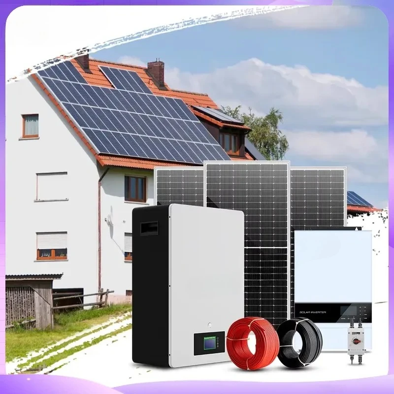 48V 150Ah LiFePO4 Battery 7.68kWh 10kWh Home Solar Energy Storage System 10kW Photovoltaic Power MPPT Controller for