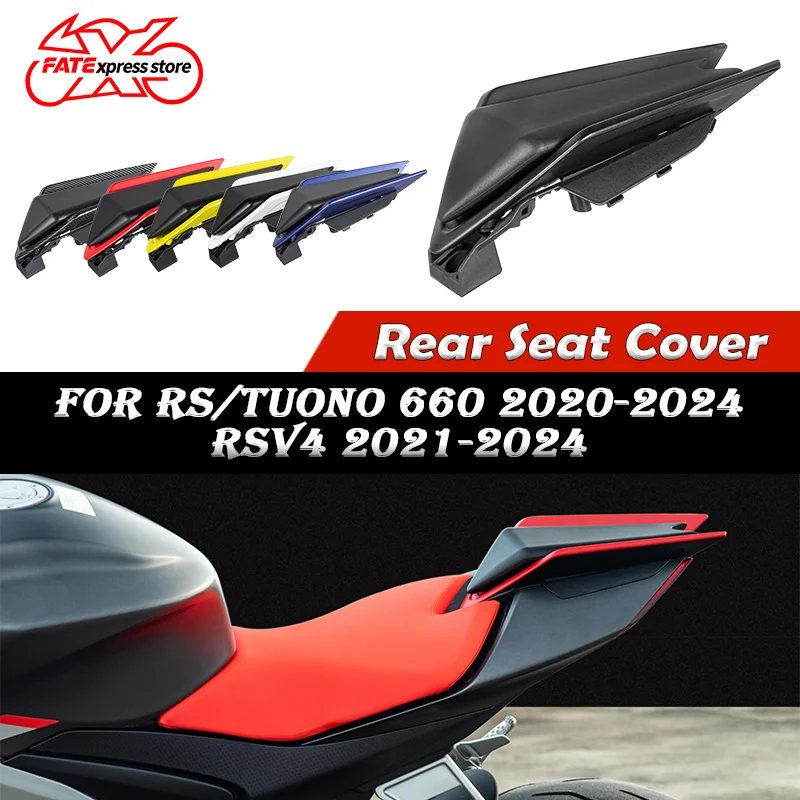 

Motorcycle Rear Single Solo Seat Cover For Aprilia RS660 TUONO660 RSV4 RS TUONO 660 Passenger Pillion Cowl Accessories 2024 2023