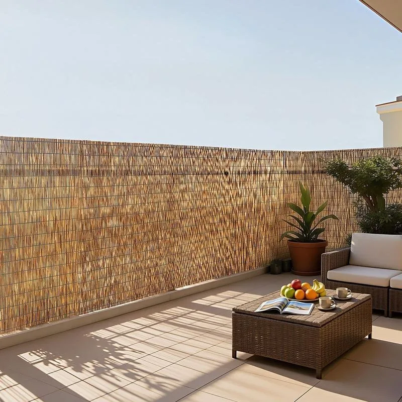 

Natural Reed Fencing, 4 ft x 16.4 ft, Decorative Natural Reed Fencing Roll, Decorative Fence for Backyard Divider