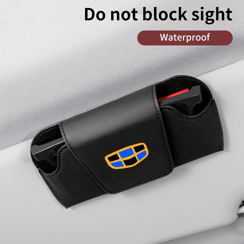 Автомобильный солнцезащитный козырек, коробка для очков, органайзер для солнцезащитных очков, зажим для Geely Atlas SUV Boyue Borui Coolray Emgrand NL3 EX7 X7 EC7 G