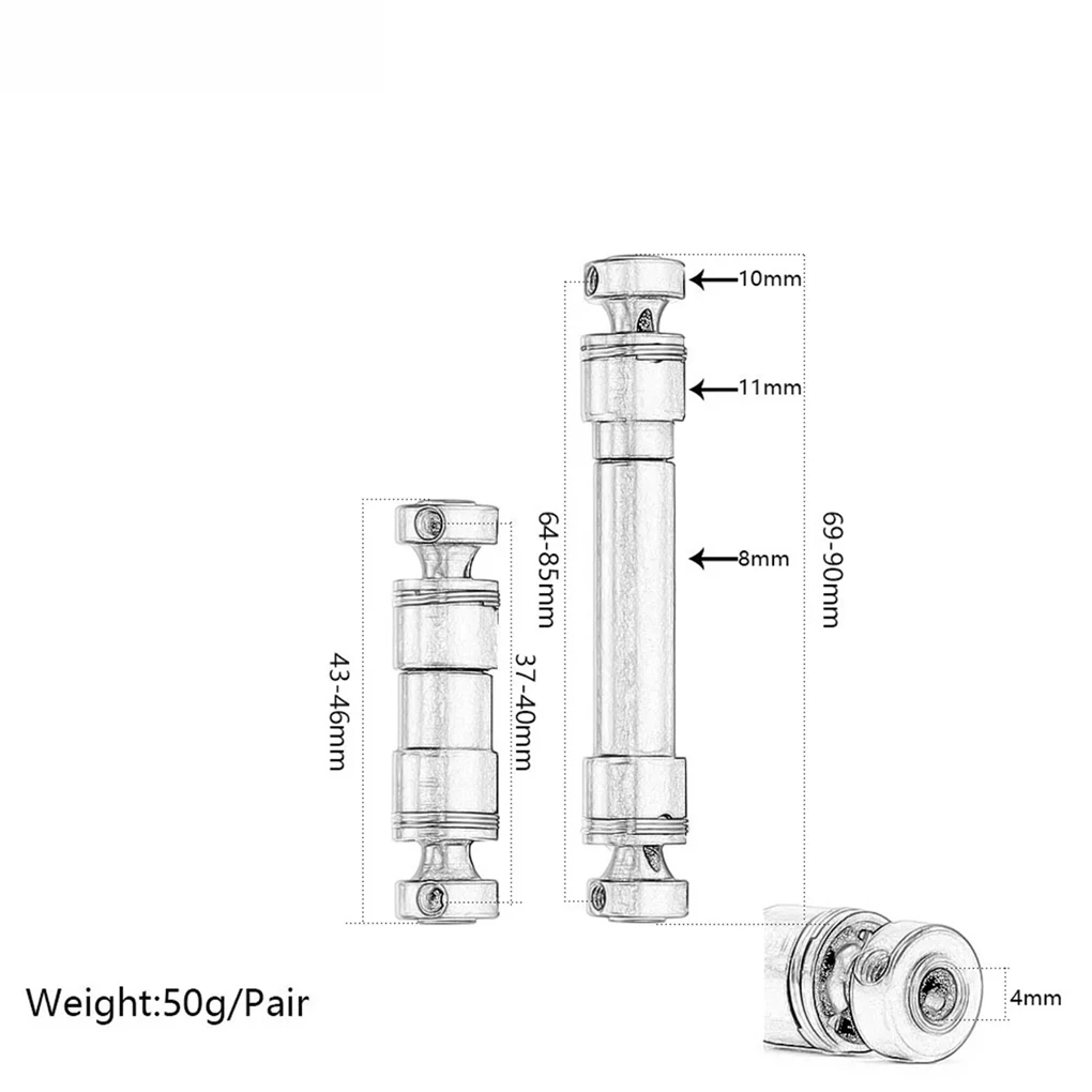 1/16 Universal Drive Joint Steel Design Rc Universal Drive Joint For SLASH E-Revo VXL RC Car Part Black