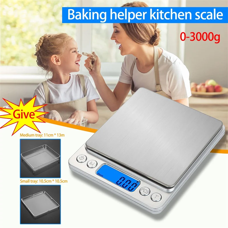 Digital Kitchen Scale 0.01g/0.1g Small Jewelry Scale Food Scales Digital Weight Gram and Oz Digital Gram Scale with LCD/ Tare