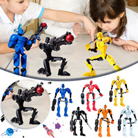 Lucky 13 Action Figure Toys DIY Gift 3D Printing Movable Robot Figura Multi Joint Adjustable Doll Home Desk Decoration Boys Gift