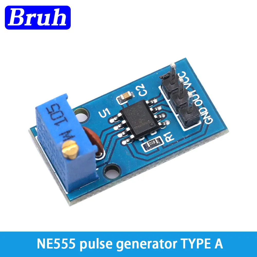 NE555 Pulse Frequency Duty Cycle Adjustable Module Square Wave 5V-12V Signal Generator For Arduino Smart Car pulse frequency