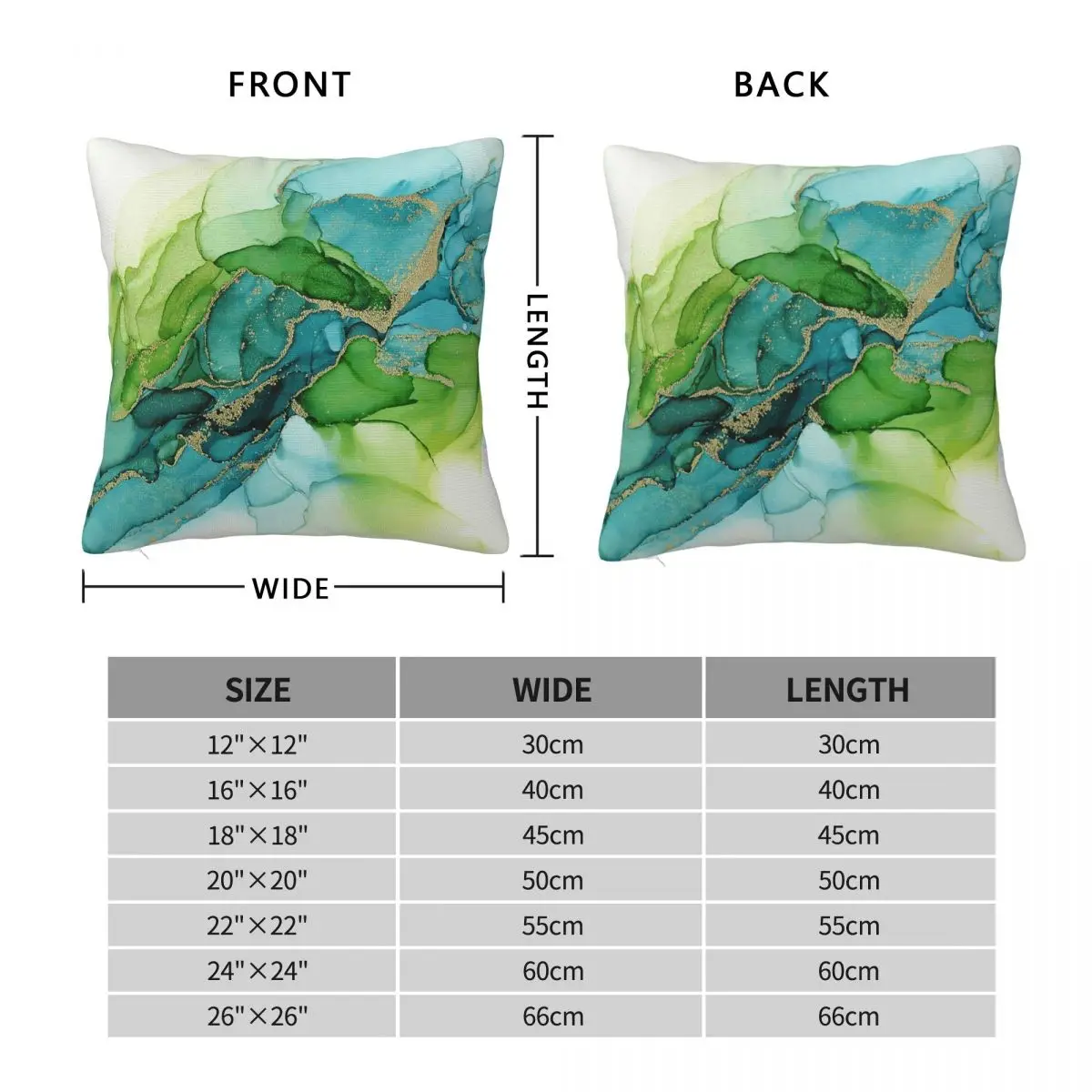 Abstract Blue Green Gold Pillowcase Polyester Linen Velvet Printed Zip Decor Pillow Case Home Cushion Case 18