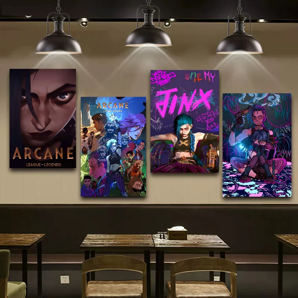 Arcane League Of Legends Good Quality Prints And Posters Vintage Room Home Bar Cafe Decor Aesthetic Art Wall Painting