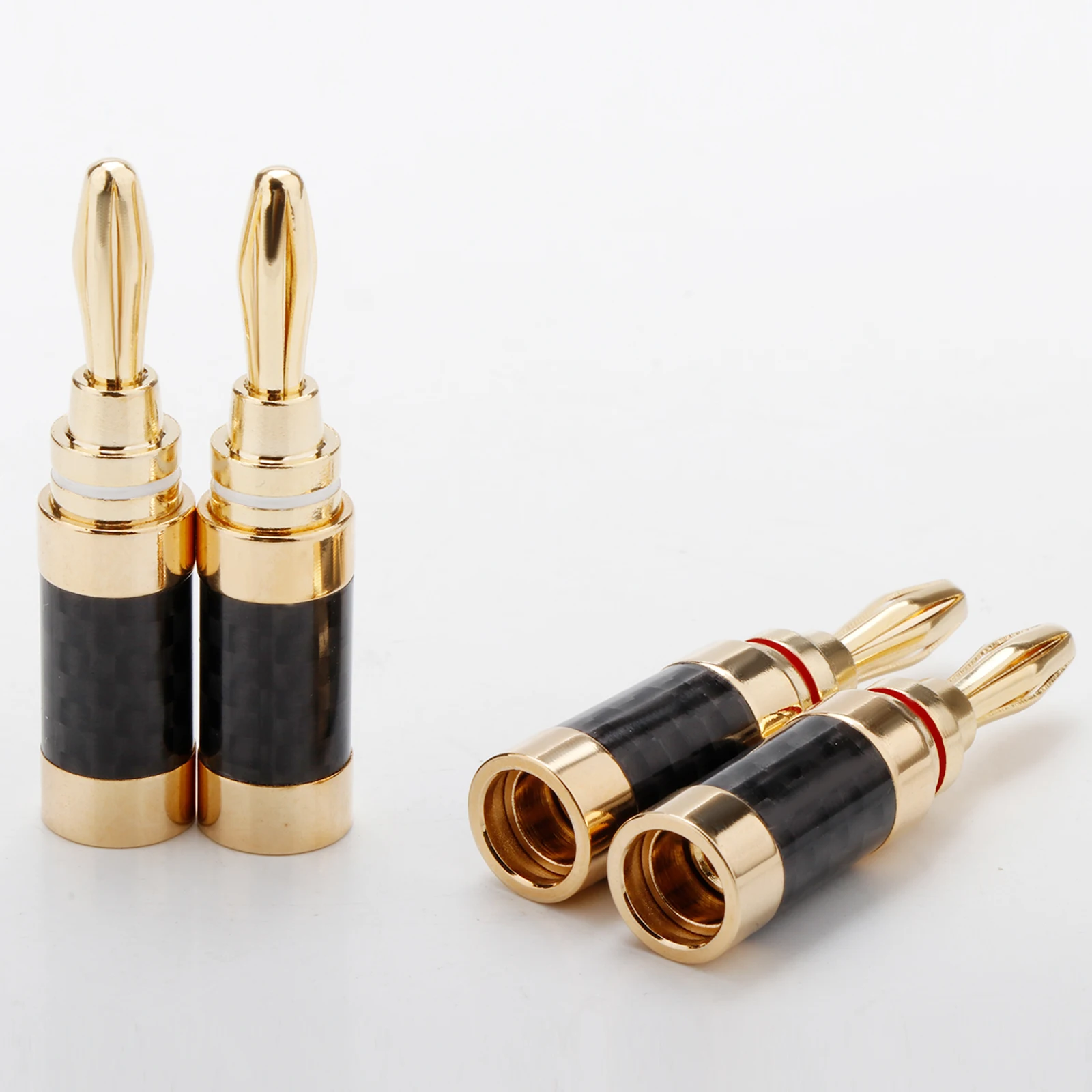 Bananenstecker-Anschluss, Kalble-Lautsprecherserie für rosévergoldete Stecker aus Carbor Fiber – Detail 8