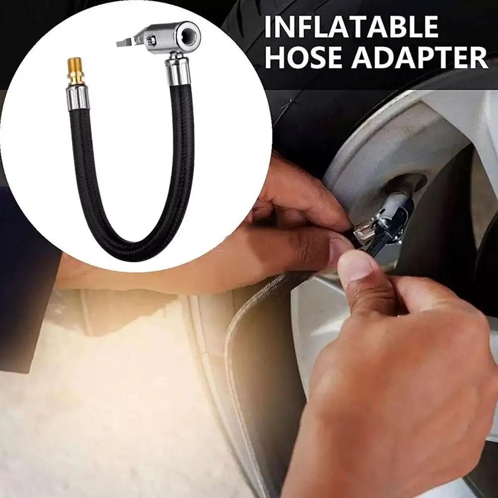 Car Tire Air Inflation Extension Hose Motorcycle Tyre Connector Tube Adapter Exterior Accessories for Vehicle Exterior