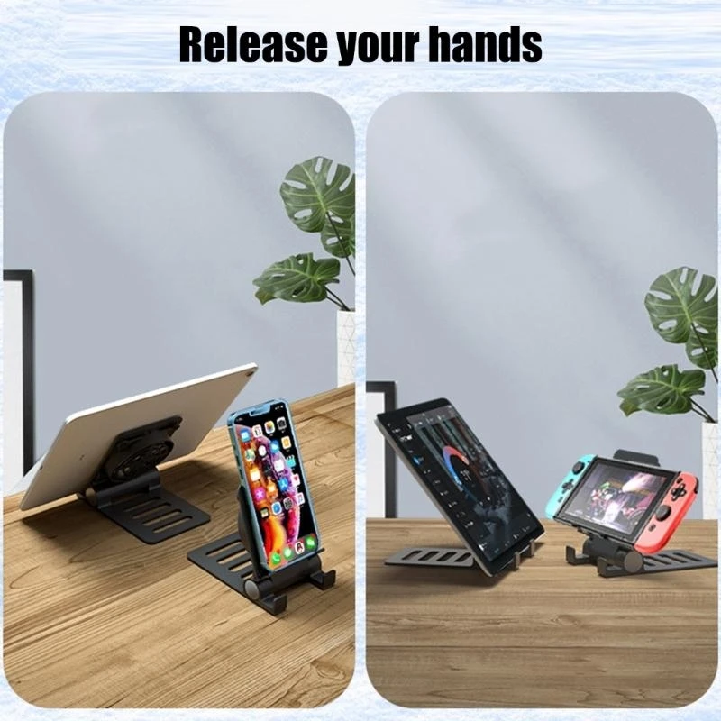 P5EA Foldable Mobile Phone Holder With Builtin Quiet Cooling Fan, USB Power Gaming Radiator Suitable For Smartphone Tablet