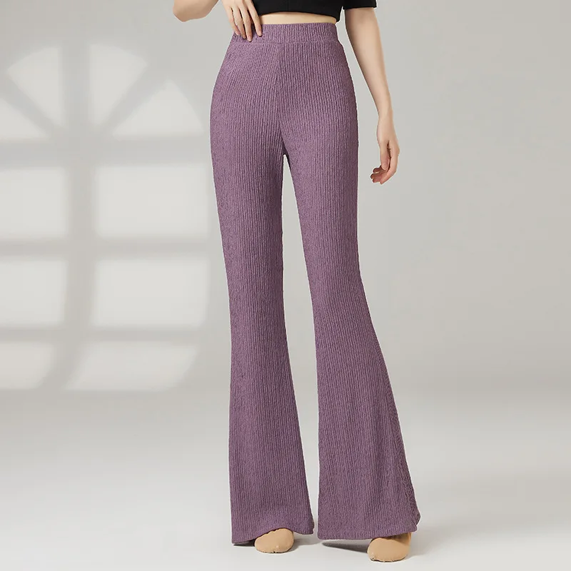 Zomer Vrouwen Latin Dans Broek Buikdansen Kostuum Volwassenen Geplooide Stof Wijde Pijpen Uitlopende Oefenbroek Must-Have voor Dansers