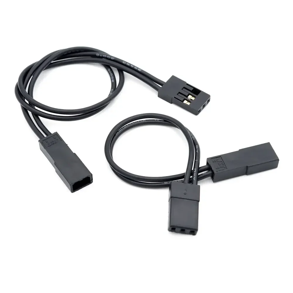 1/2/5PCS 모터 냉각 팬 연장 코드 케이블 90mm 170mm 26AWG 실리콘 와이어 2P JST에서 3P JR 플러그로 RC 자동차 트럭 비행기 ESC용