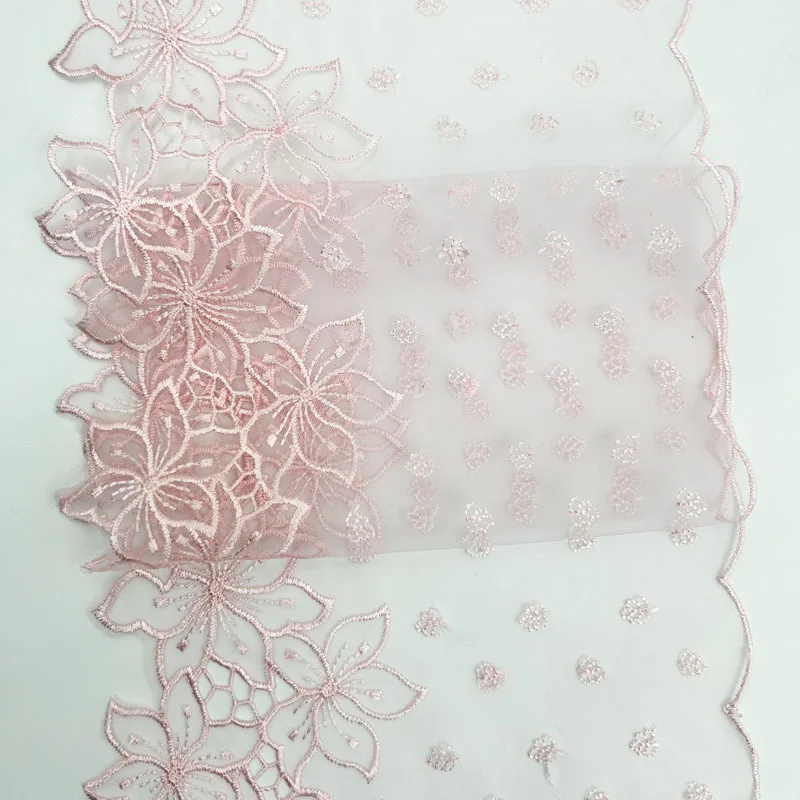 20Yards Floral Embroidered Lace Trim Skirt Hem Underwear Sewing Craft DIY Apparel Fabric Dress Lace Lingerie