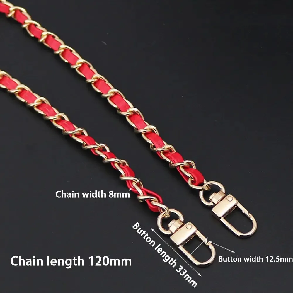 120CM Fashion PU Leather Metal Handbag Chain Replaceable Shoulder Bag Straps Crossbody Backpack Belts Accessories