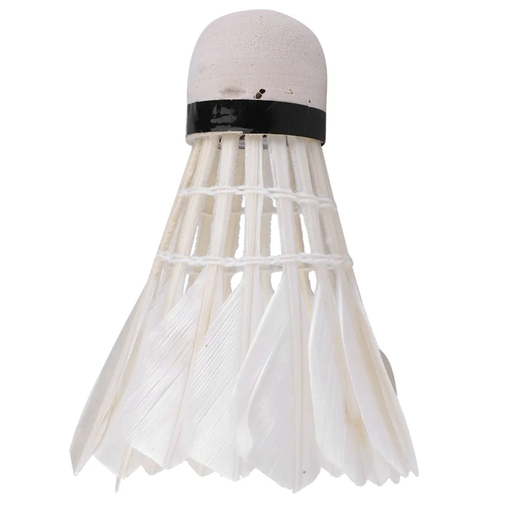 

3 шт. воланы для бадминтона с белыми гусиными перьями, воланы для бадминтона с гусиными перьями, перо для бадминтона, тренировки на открытом воздухе