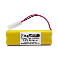 7.2V Ni-MH 700mAH Ni-Cd 500mAh 2/3AA Rechargeable Battery for Accu Alarm Control Panel GETRONIC GT2200