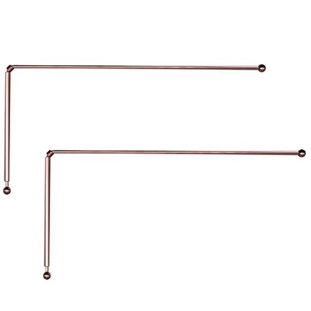 Copper Dowsing Rods - 99.9% Pure Copper 2PCS Divining Rods - for Ghost Hunting Tools, Divining Water, Treasure, Buried Items Etc