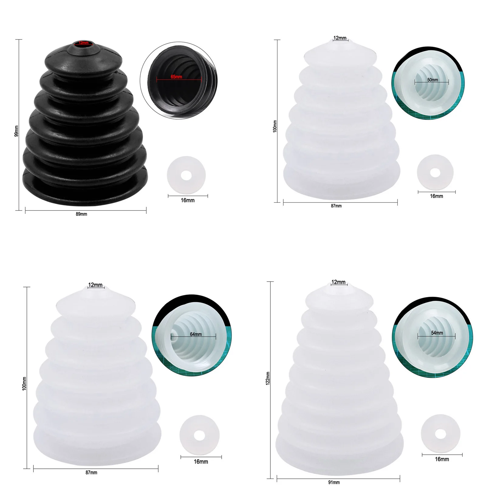 Electric Drill Dust Cover Silicone Cover Rubber Hammer Drill Collector Drill Dust Cover Electric Tool Accessories