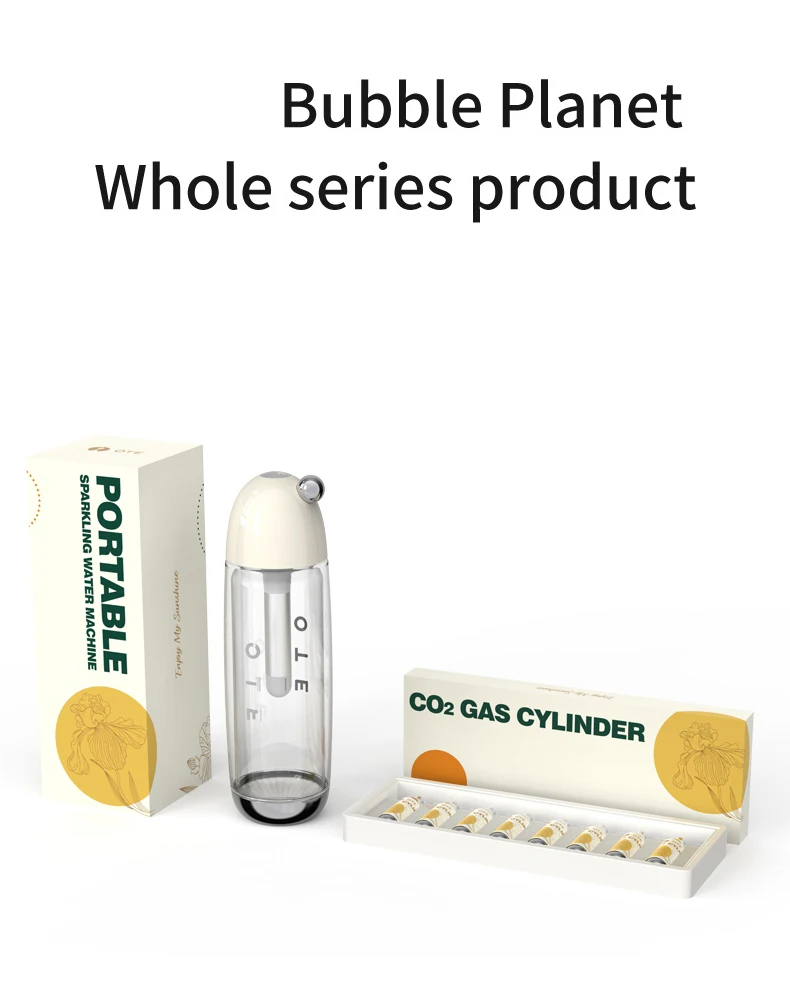 Portable Water Sparkling Maker Machine Soda Water Maker for DIY Drink Home Dispenser