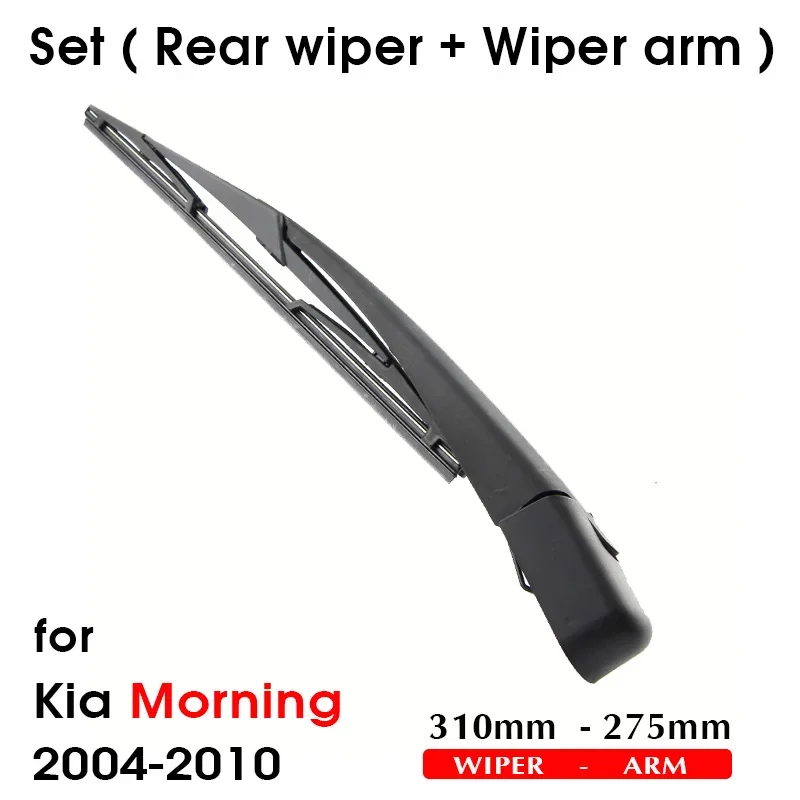 BROSHOO Car Rear Wiper Blades Back Windscreen Wiper Arm For KIA Morning Hatchback (2004-2010) 310mm,Windshield Auto Styling