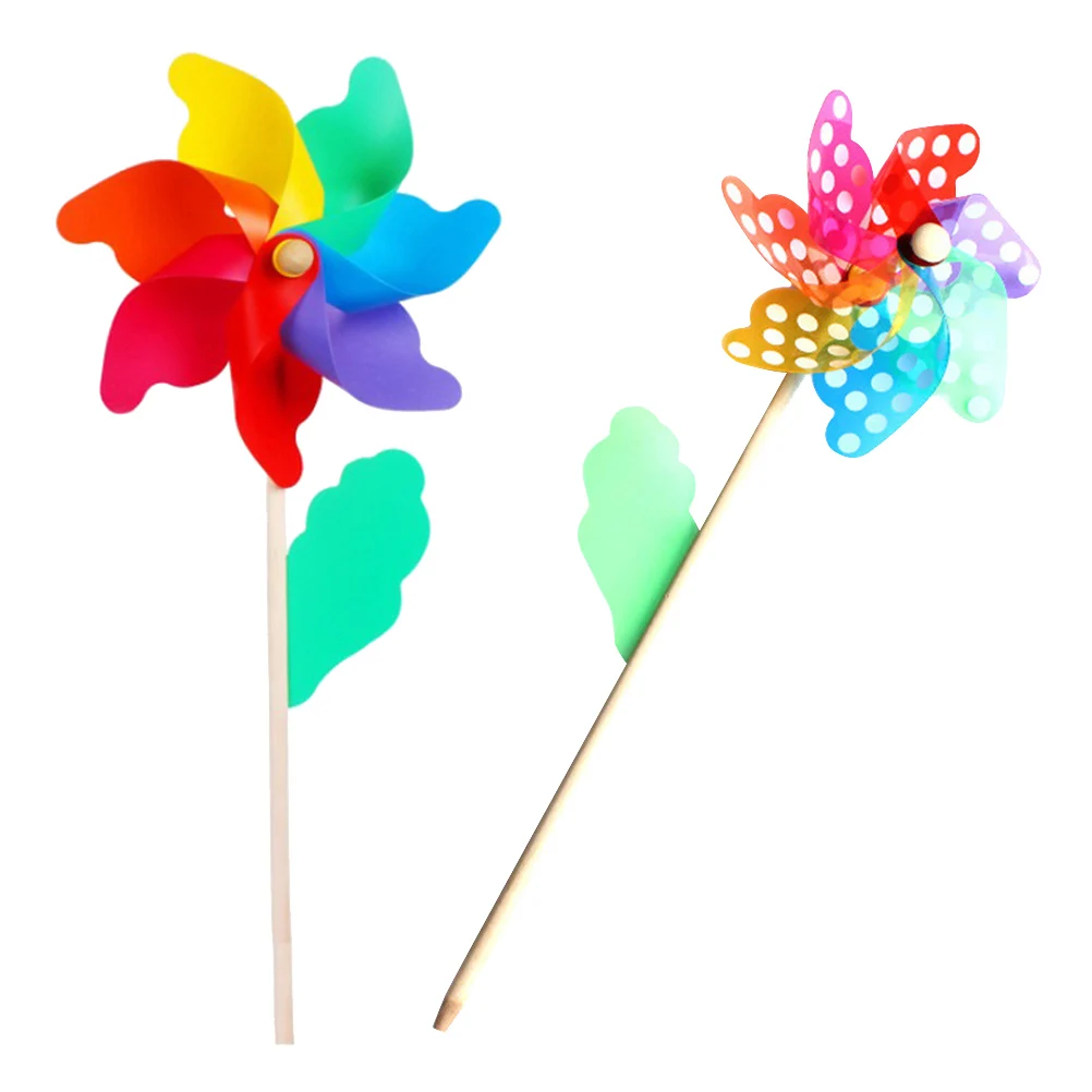 

plastic pinwheel dot small windmill toy plastic rainbow pinwheel colorful diy windmill