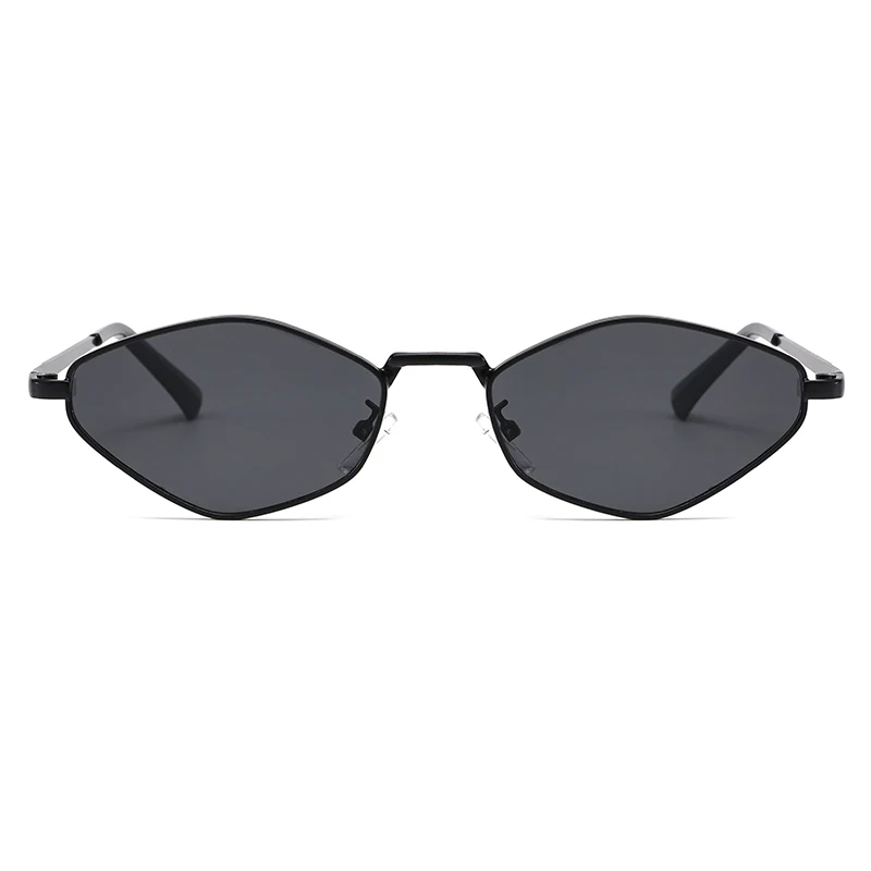 3pcs/set Fashion Metal Polygon Frame Sunglasses Personalized Small Frame Black Lens Design Sun Glasses UV Protection Eyeglasses.