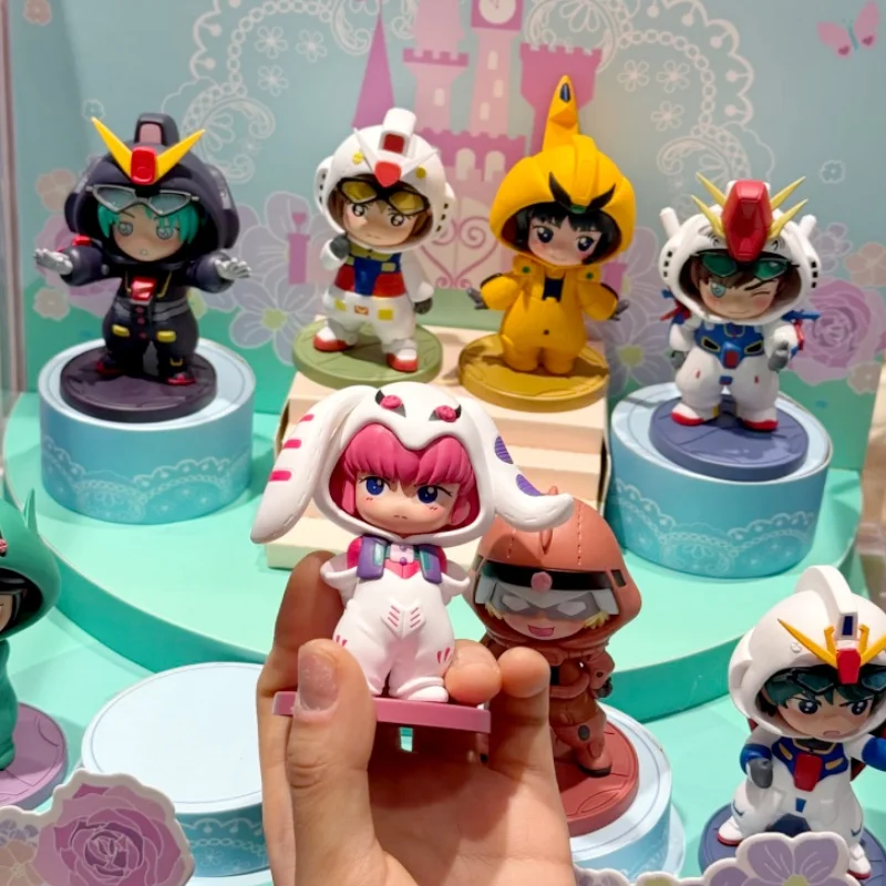 

Genuine Bnfigure Q Pajamars Mobile Suit Uc Series Vol.2 Blind Box Amuro Ray Anime Figure Char Aznable Mystery Model Ornament Toy