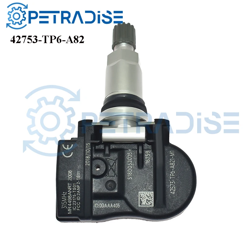 New TPMS Tire Pressure Sensor For Honda Accord Crosstour CR-V 10-15 Auto Parts OEM 42753-TP6-A82 42753TP6A82 42753-TP6-A820-M1