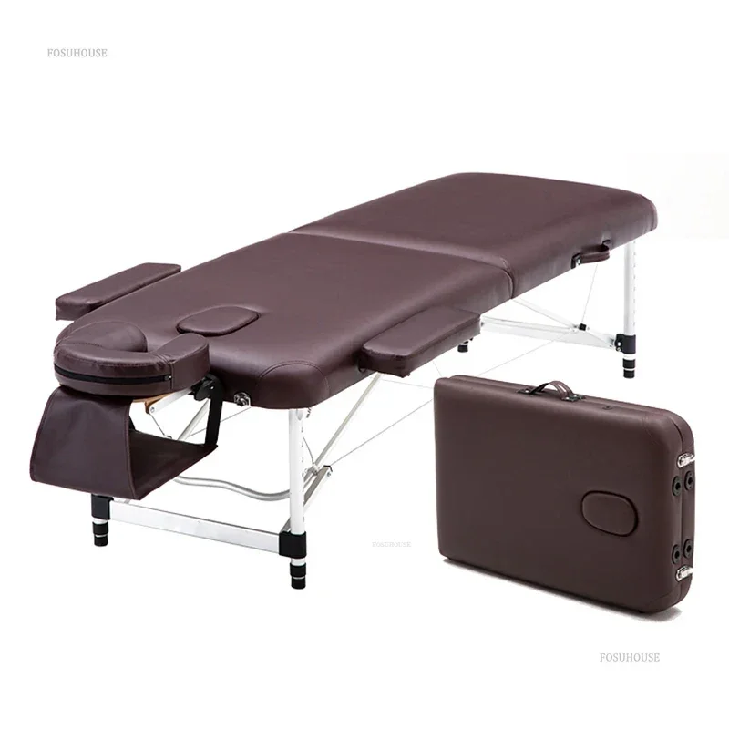 Minimalist Portable Massage Bed Household Folding Bed  Multi-functional Therapy Salon Bed Spa Stretcher for Massage Beds N