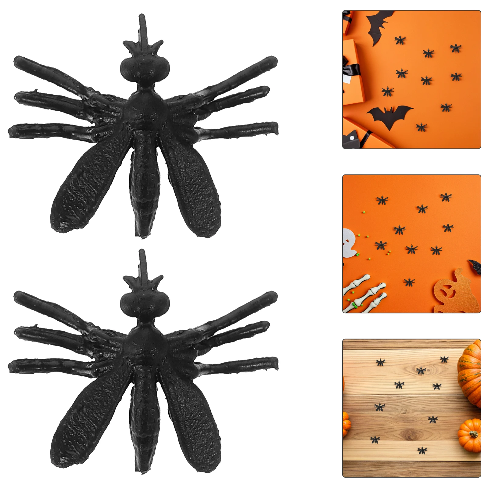 

200 Pcs Halloween Funny Toys Insect Model Small Mosquito Party Mini Plastic Child Miniature Figurines Adorable Statue