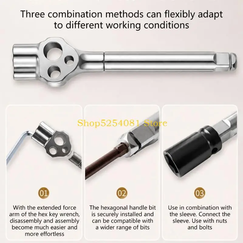 AXYC High Strength 40Cr Alloy Steel Bit Extenders Heavy Duty Bit Adapter For Enhancing Torques And Easy Installation