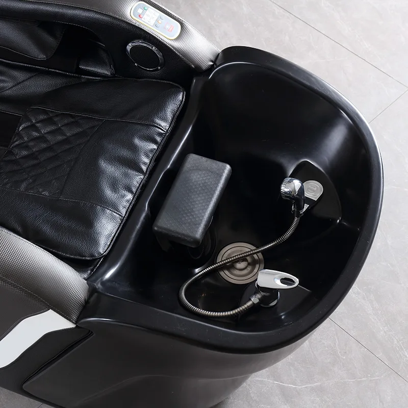 Cama de champú para masaje eléctrico, barbería, circulación especial de agua, fumigación, tratamiento del cabello, cama de champú
