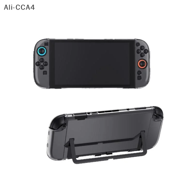 1Pc Game Accessories Transparent PC Hard Case Protective Shell Cover For NS Switch 2 Game Console Joy-con Back Full Protector