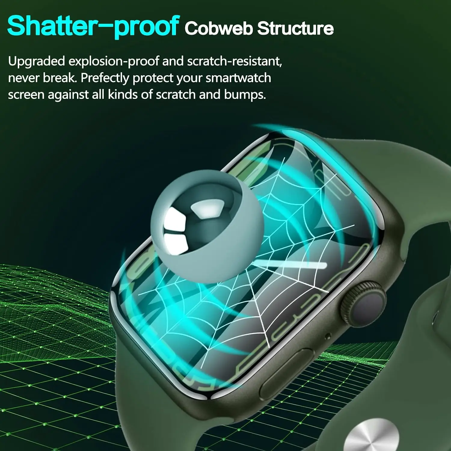 Bảo Vệ Cho Đồng Hồ Apple 7 6 SE 5 4 8 Miếng Dán Bảo Vệ Màn Hình 40MM 41MM 42MM 44MM 45MM 38MM Dành Cho Iwatch Cực 8 49MM Không Kính