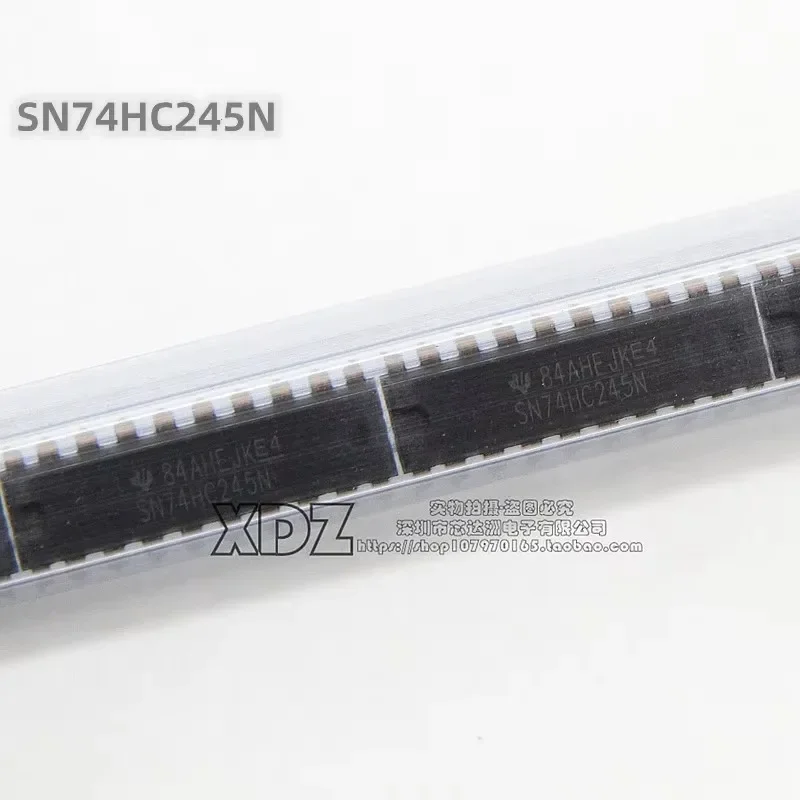 10pcs/lot SN74HC245N 74HC245N DIP-20 package Original genuine Eight-phase three-state bus transceiver chip
