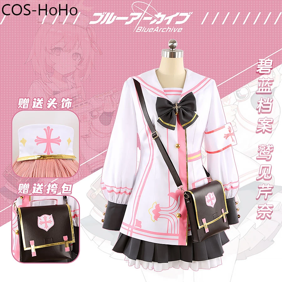 COS-HoHo Blue Archive Sumi Serina Game Suit Lovely Dress Uniform Cosplay Costume Halloween Party Role Play Outfit XS-3XL