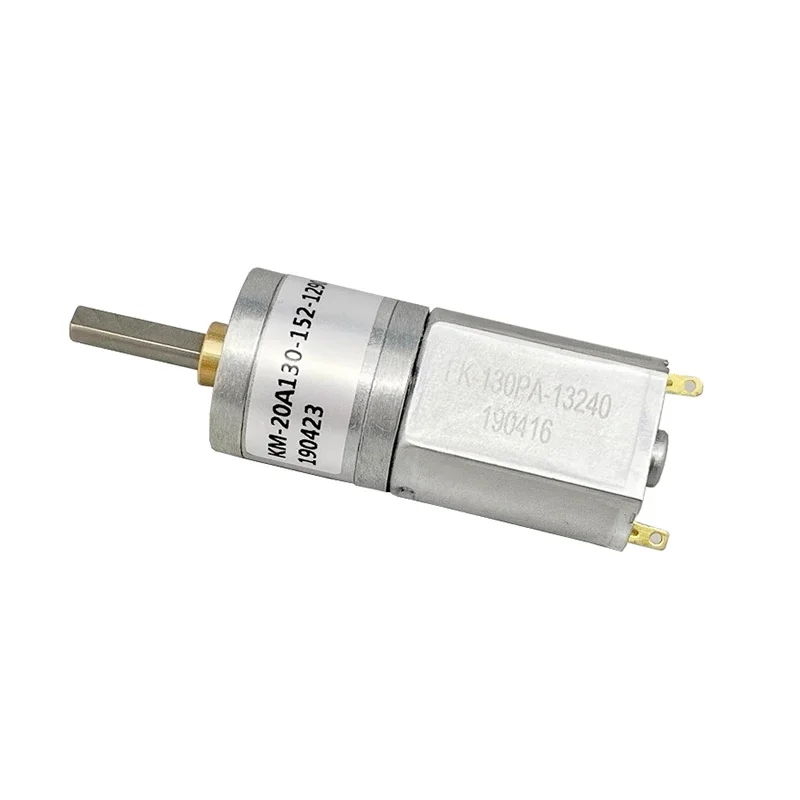 

20A130 Mini 20mm 130 Gear Motor DC 3V-12V 86RPM Slow Speed Large Torque Full Metal Gearbox Gear Reduction Motor DIY Robot Car