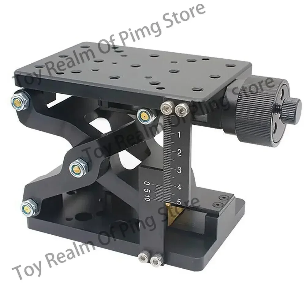 120x80MM Precision Z-Axis Lifting Table Manual Fine-Tuning Platform Laboratory Displacement Slide Optical  Stroke 60MM