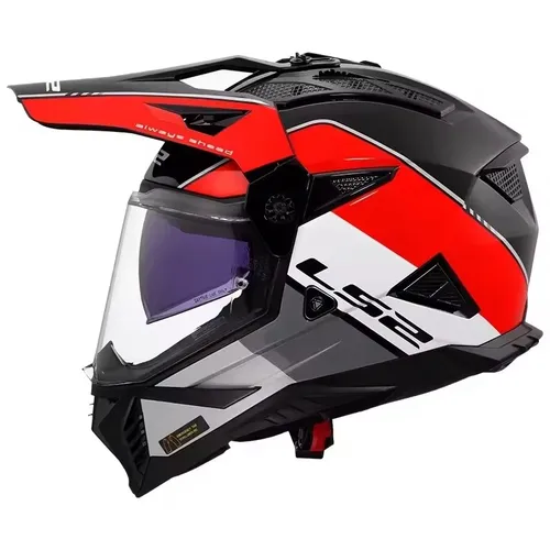 Imagen 2 del producto Caliente LS2 Original MX702 motocicleta doble lente Casco de tensión Casco completo MX702 3C certificación ECE Casco Moto Scooter