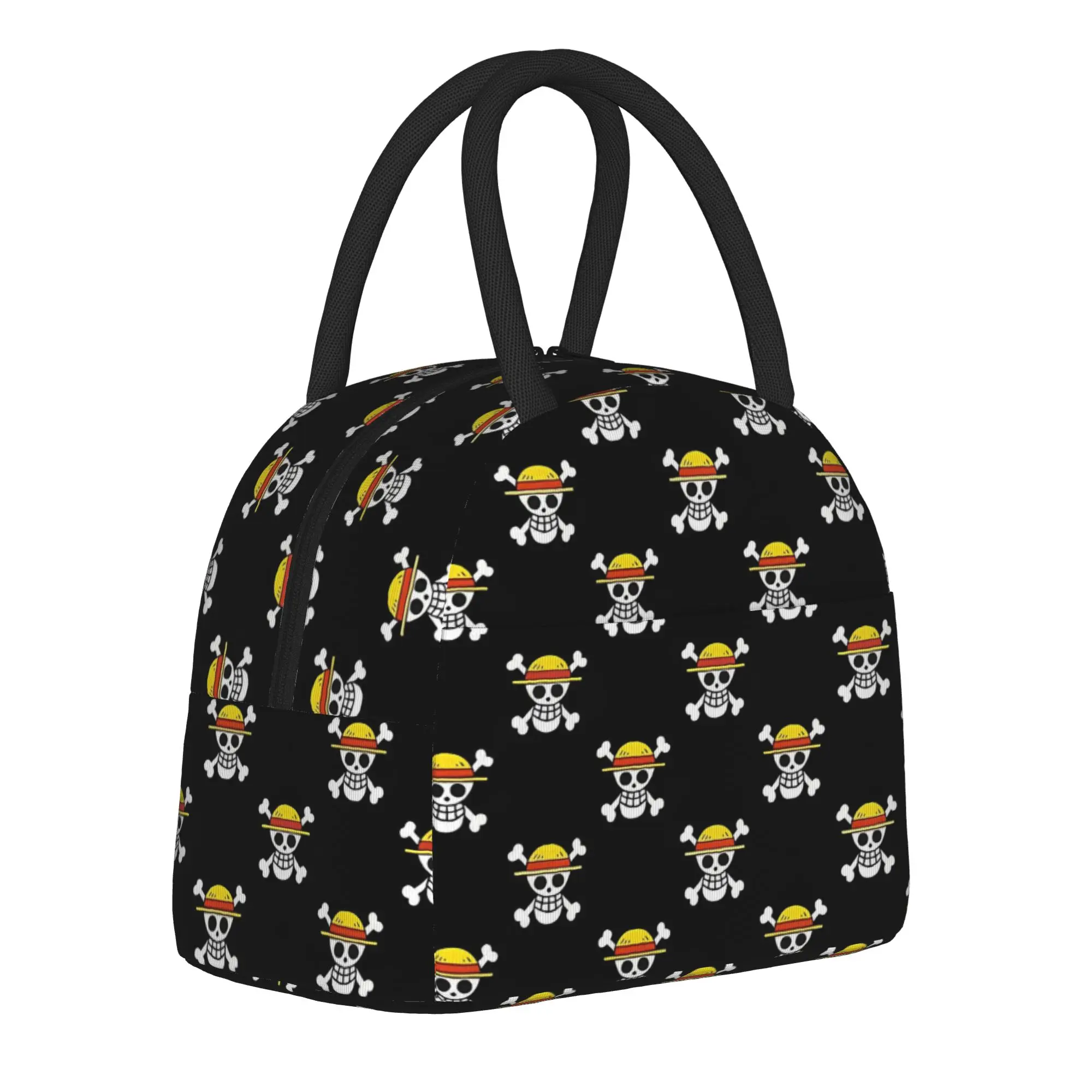

Insulated Lunch Bag Cooler Bag Reusable,Meal Container Luffy Anime Large Tote Lunch Box Food Handbags Office Picnic